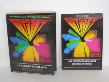 Las Vegas Blackjack! (BOX & MANUAL ONLY) - Odyssey 2